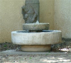 stone fountain